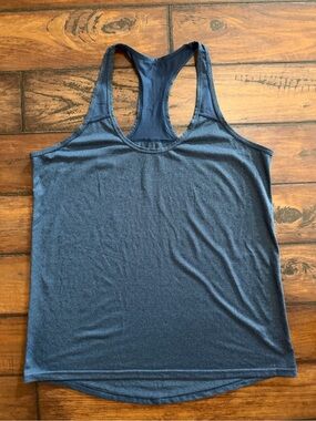 Xersion Like Nee Women's Heather Blue Racerback Tank Top